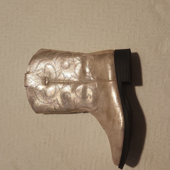 WONDER NATION. SIZE 5. Metallic Western Boots - Picture 3 of 8